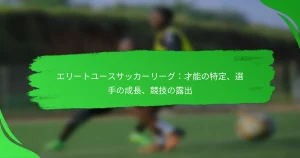 エリートユースサッカーリーグ：才能の特定、選手の成長、競技の露出
